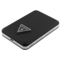 Guess PU Grained Triangle Logo MagSafe Powerbank 5000mAh Black