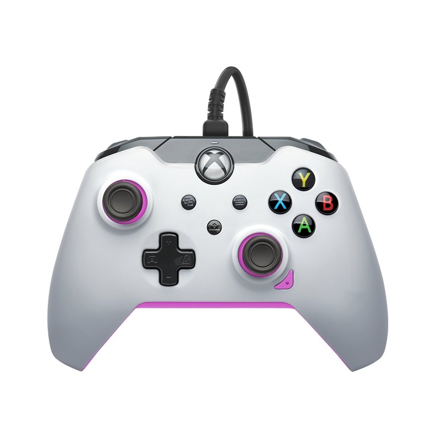 PDP 049-012-WP mängukontroller Roosa, Valge USB Juhtpult Analoog/digitaal PC, Xbox One, Xbox Series