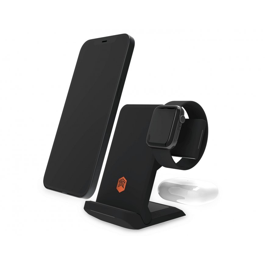STM ChargeTree Go Ausinės, Išmanusis telefonas, Išmanusis laikrodis, Laikrodis Juoda USB Belaidis įk – 2