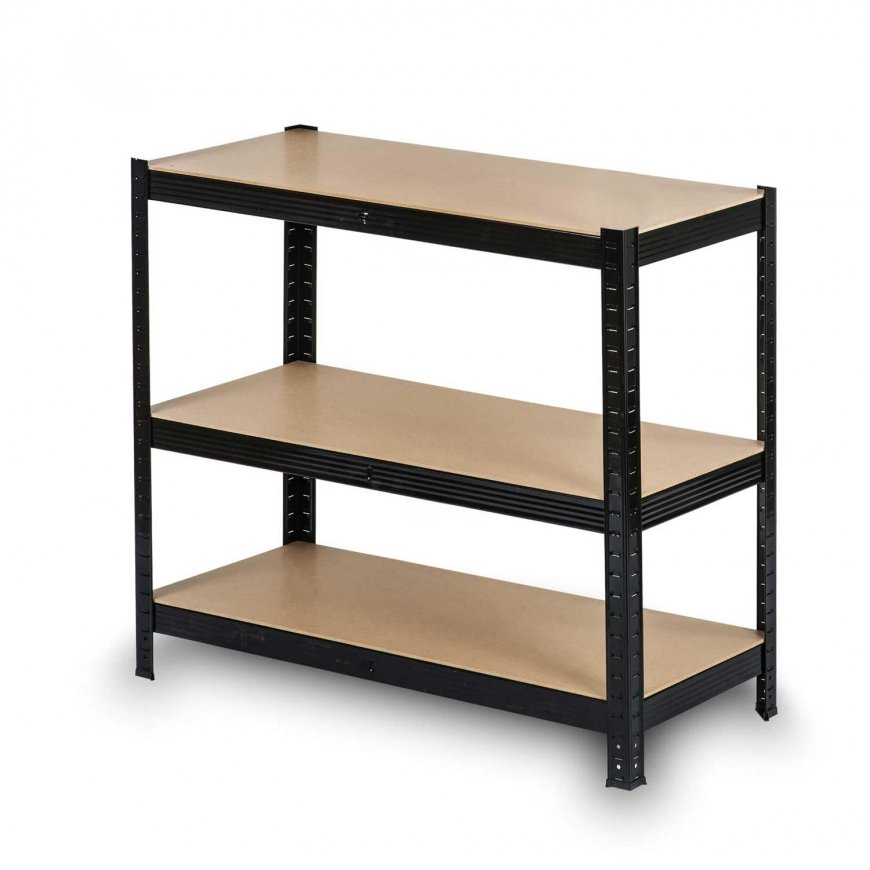 Metal storage shelf 180 x 90 x 40 cm Humberg HR-813 black – 3