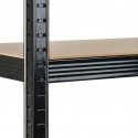 Metal storage shelf 180 x 90 x 40 cm Humberg HR-813 black