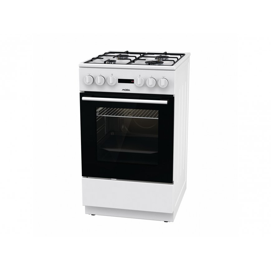 Mora K 224 AW Pastatoma viryklė Elektrinis Dujinė Balta – 4
