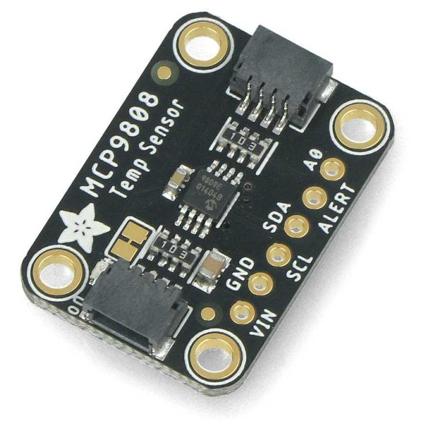 High-precision digital temperature sensor, MCP9808, I2C, STEMMA QT/Qwiic, Adafruit 5027