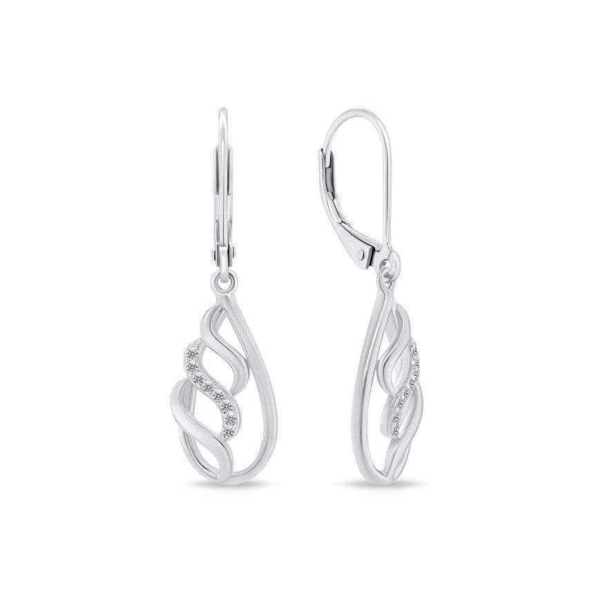 Brilio Silver Brilio Silver Dazzling silver earrings with zircons EA737W