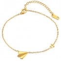 Troli Gorgeous gold-plated anklet with embellishments Troli Gorgeous gold-plated anklet with embellishments