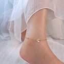 Troli Gorgeous gold-plated anklet with embellishments Troli Gorgeous gold-plated anklet with embellishments