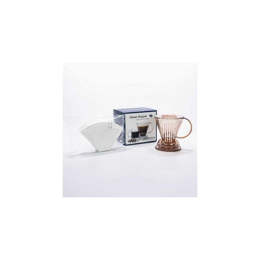 Clever Dripper - L 500ml Transparent brown + 100 filters – 3