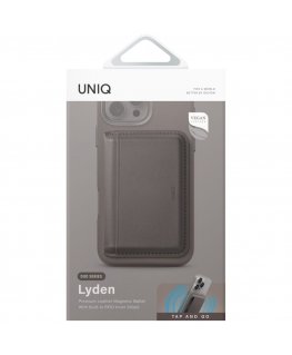Magnetic RFID wallet UNIQ Lyden DS stand phone gray