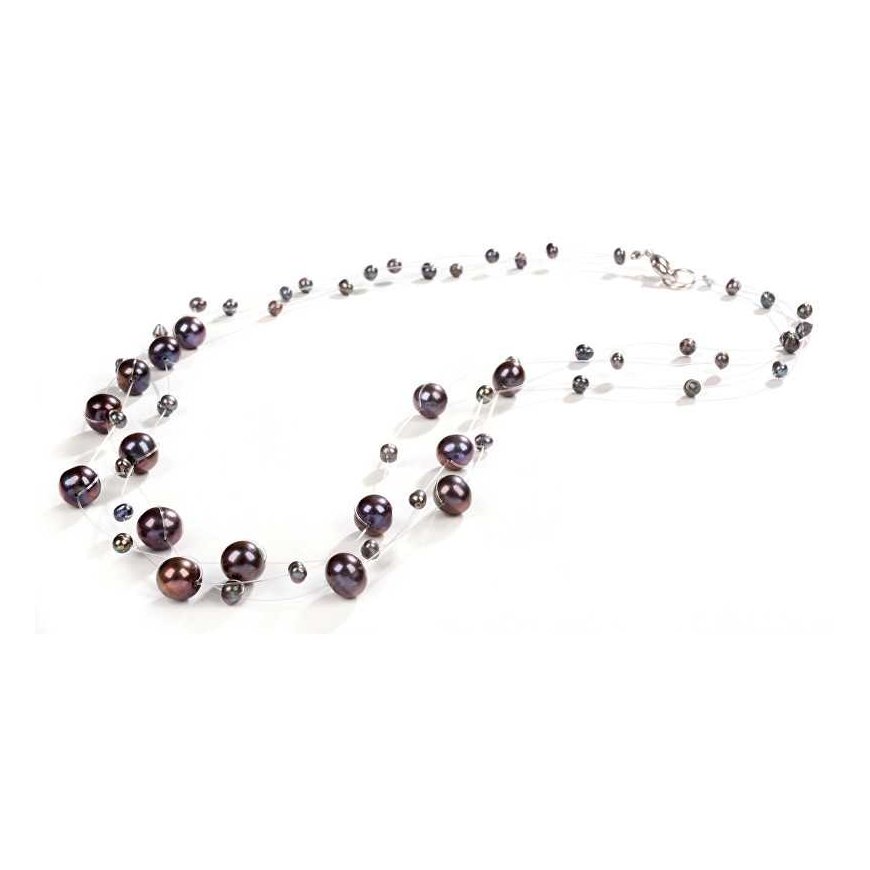 Jwl Luxury Pearls Levitating Dark Real Pearl Kaulakoru JL0325