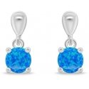 Brilio Silver Silver earrings with blue opals EA1137WB Brilio Silver Silver earrings with blue opals EA1137WB