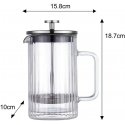 KAHVI- JA TEEPALULASI 600ml FRENCH PRESS KLAUSBERG KB-7757 Hopea