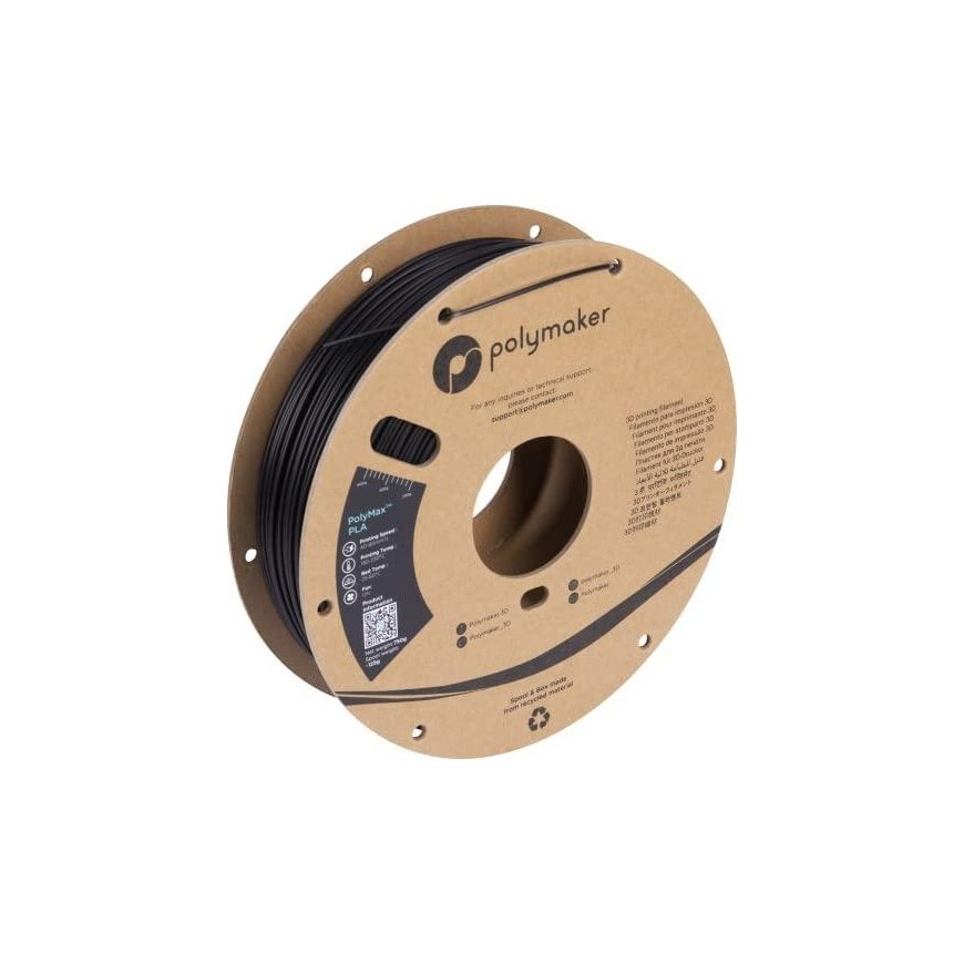 Polymaker PolyMax Tough PLA - 0,75kg - 1,75mm - Musta – 4