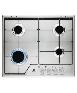 Electrolux KGS6424SX pliidiraud Roostevaba teras Sisseehitatud 56 cm Gaas 4 tsoon(id)