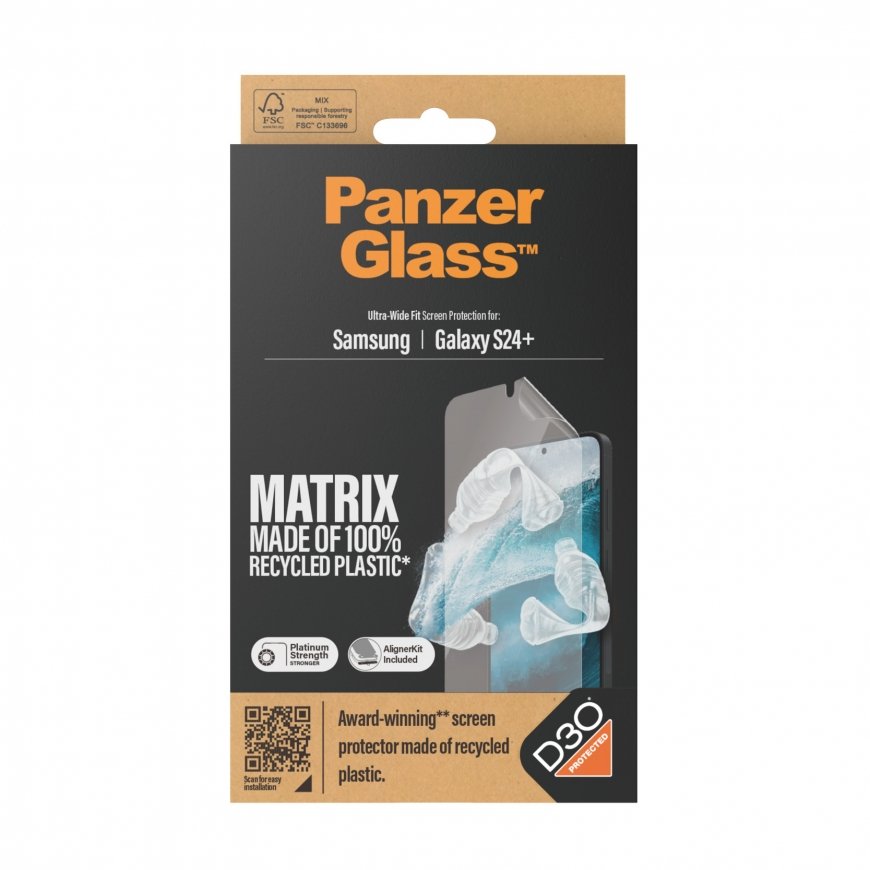 PanzerGlass Ultra Wide Fit D3O PET-Folie Skaidri ekrano apsauga Samsung 1 vnt – 3