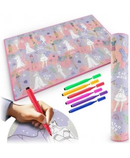 Valcuotas putplasčio dažymo kilimėlis 200 x 120 x 0,3 cm Ricokids RK-343
