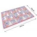 Valcuotas putplasčio dažymo kilimėlis 200 x 120 x 0,3 cm Ricokids RK-343