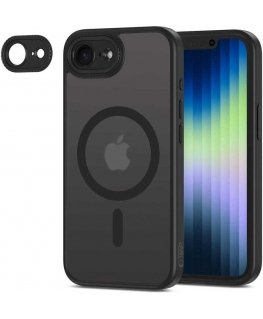 Tech Protect Dėklas iPhone 16e – matinės juodos spalvos