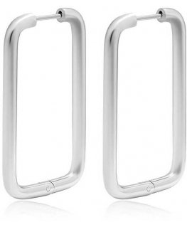 Troli Exclusive rectangular steel earrings VAAXF546S