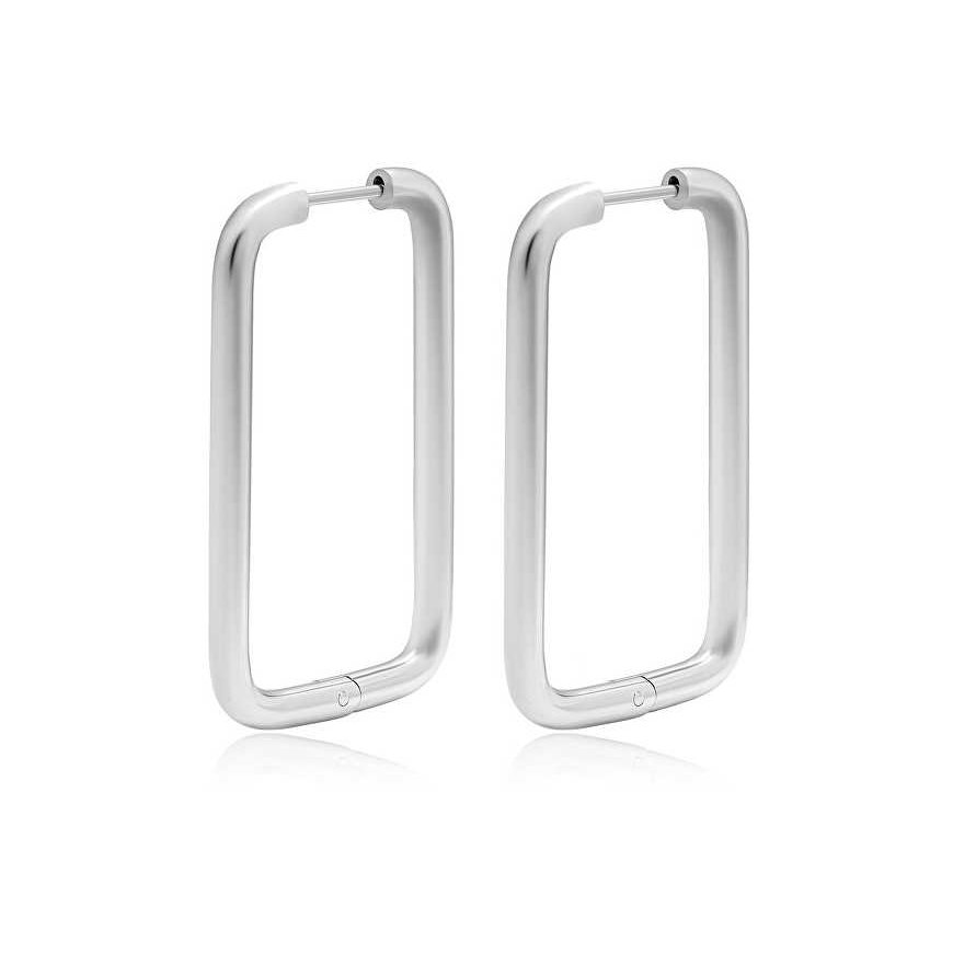 Troli Exclusive rectangular steel earrings VAAXF546S