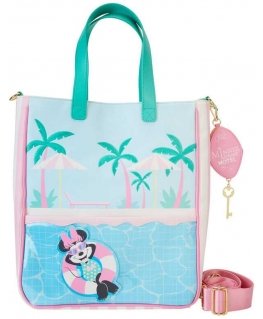 Loungefly Disney Minnie Vacation Style tote bag + coin purse