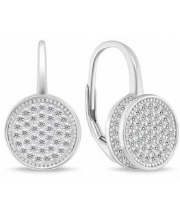 Brilio Silver Brilio Silver Charming silver earrings with shiny circles LME272