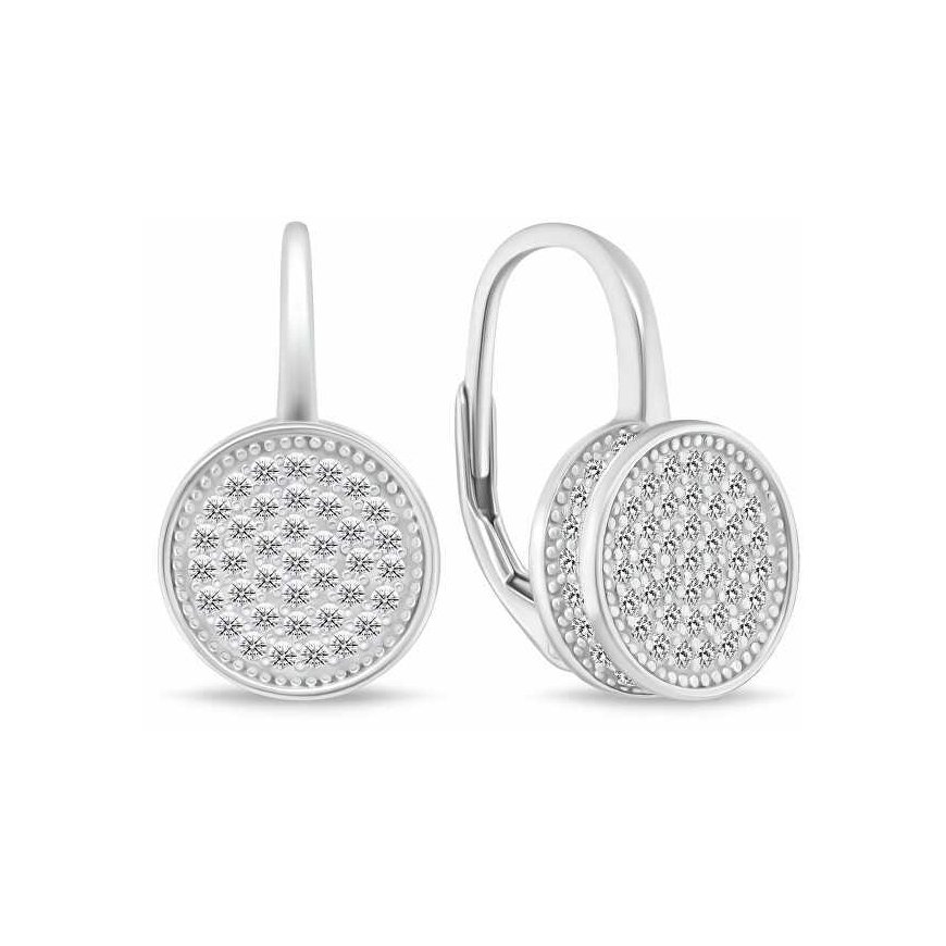 Brilio Silver Brilio Silver Charming silver earrings with shiny circles LME272