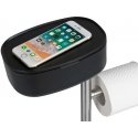 Paper and toilet brush holder with shelf and basket RIVAZZA, 4 in 1, WENKO