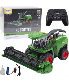 Lean Toys Žemės ūkio kombaino grūdų ir kukurūzų pjaunamosios nuotolinio valdymo pultas RC 1:24