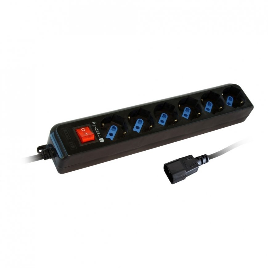 Techly IUPS-PCP-6V pagarinātājs 1,5 m