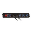 Techly Power Strip 6 Sockets Black with VDE Plug IUPS-PCP-6V Techly Power Strip 6 Sockets Black with VDE Plug IUPS-PCP-6V