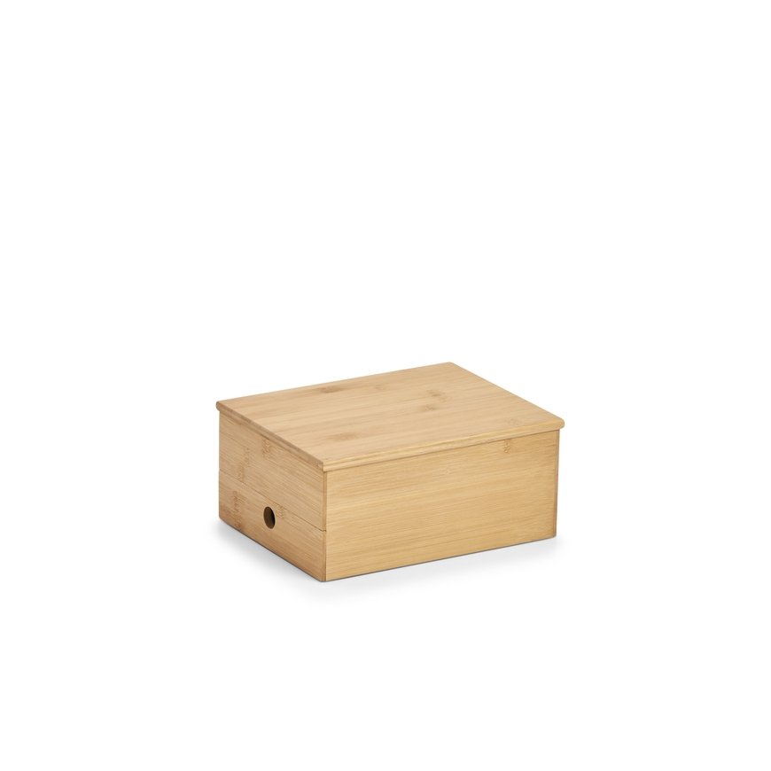 Zeller Present 18872 jewellery box/pouch/organizer Bamboo, Glass – 2