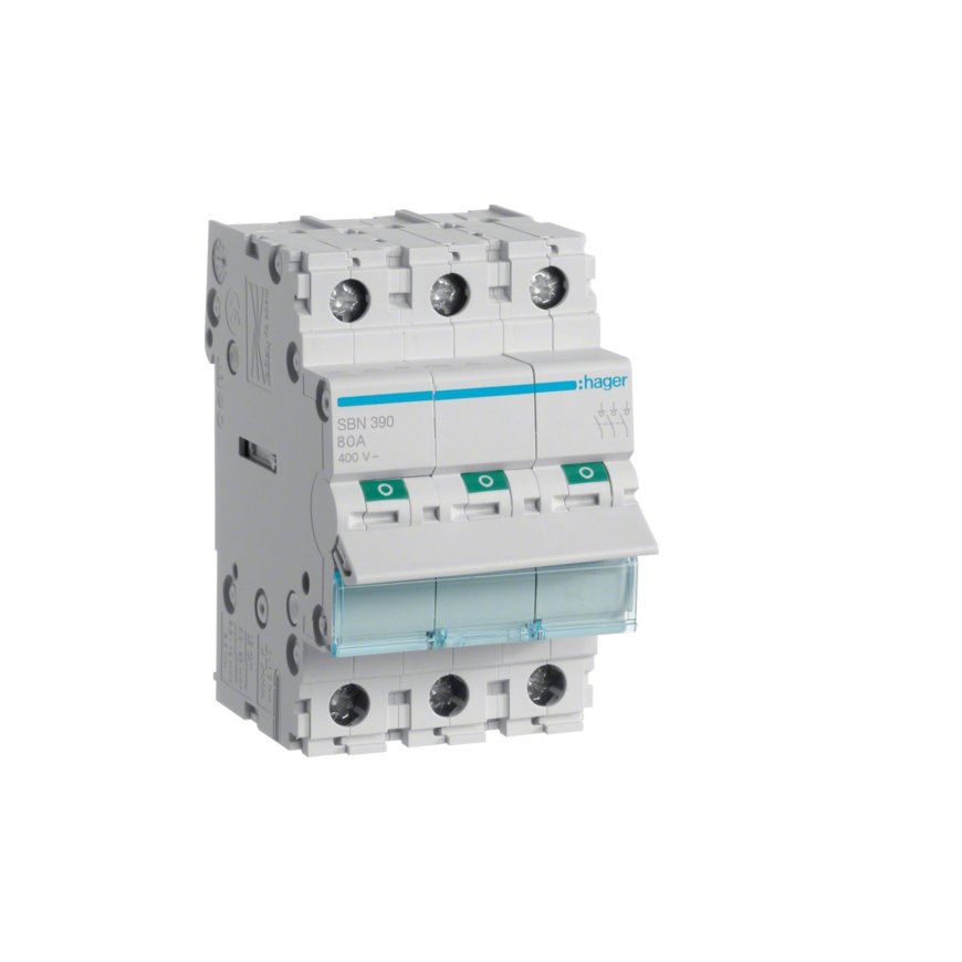 Hager SBN390 circuit breaker 3 3 module(s)