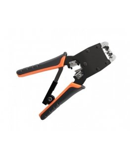 Qoltec 54274 kabelių užspaudimo replės Kerpamosios žnyplės Juoda, Oranžinė