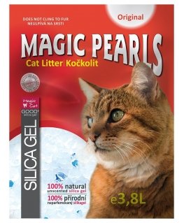 Silicone sand for cat toilet : MAGIC PEARLS Original, 3.8 l