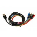 iBox Universal 4 in 1 charging cable I-BOX USB IKUM4W1 - Kabel USB kabelis 1,2 m Micro-USB A 2 x USB iBox Universal 4 in 1 charging cable I-BOX USB IKUM4W1 - Kabel USB kabelis 1,2 m Micro-USB A 2 x USB