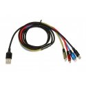 iBox Universal 4 in 1 charging cable I-BOX USB IKUM4W1 - Kabel USB кабель 1,2 m Micro-USB A 2 x USB iBox Universal 4 in 1 charging cable I-BOX USB IKUM4W1 - Kabel USB кабель 1,2 m Micro-USB A 2 x USB
