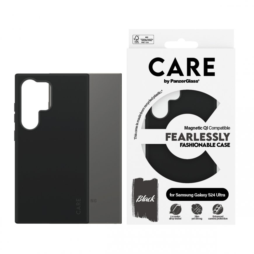 PanzerGlass CARE by Fashionable Case Black Samsung S24 Ultra mobilo telefonu apvalks Aploksne Caursp – 2