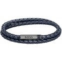 Hugo Boss Stilinga odinė dviguba apyrankė 1580494 Hugo Boss Stilinga odinė dviguba apyrankė 1580494