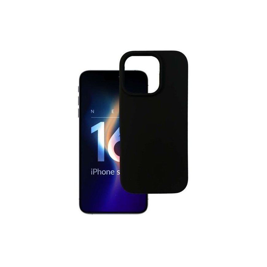 3MK Silicone Case mobile phone case 16 cm (6.3") Cover Black