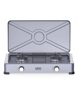 Haeger GC-02E.022A hob Grey Countertop 60 cm Gas 2 zone(s)