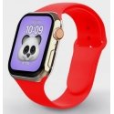 Swissten Silicone Band for Apple Watch 42-44mm Red - 8595217477148 Pulksteņa ekrāna aizsargs