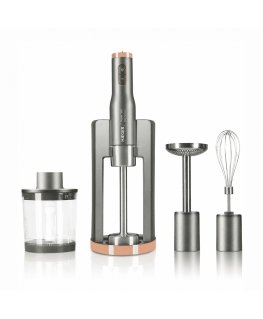 Haeger HB-80C.024A blender Immersion blender 800 W Grey, Stainless steel, Transparent