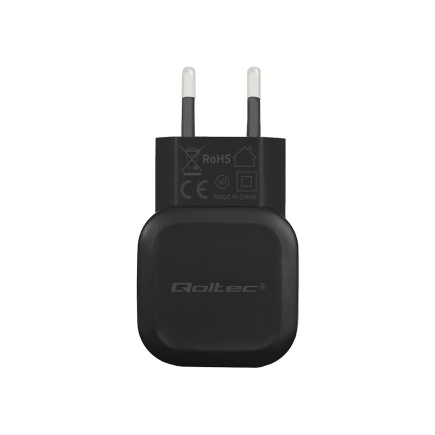 Qoltec 50184 mobile device charger Headphones, Headset, Power bank, Smartphone, Tablet Black AC, DC – 2