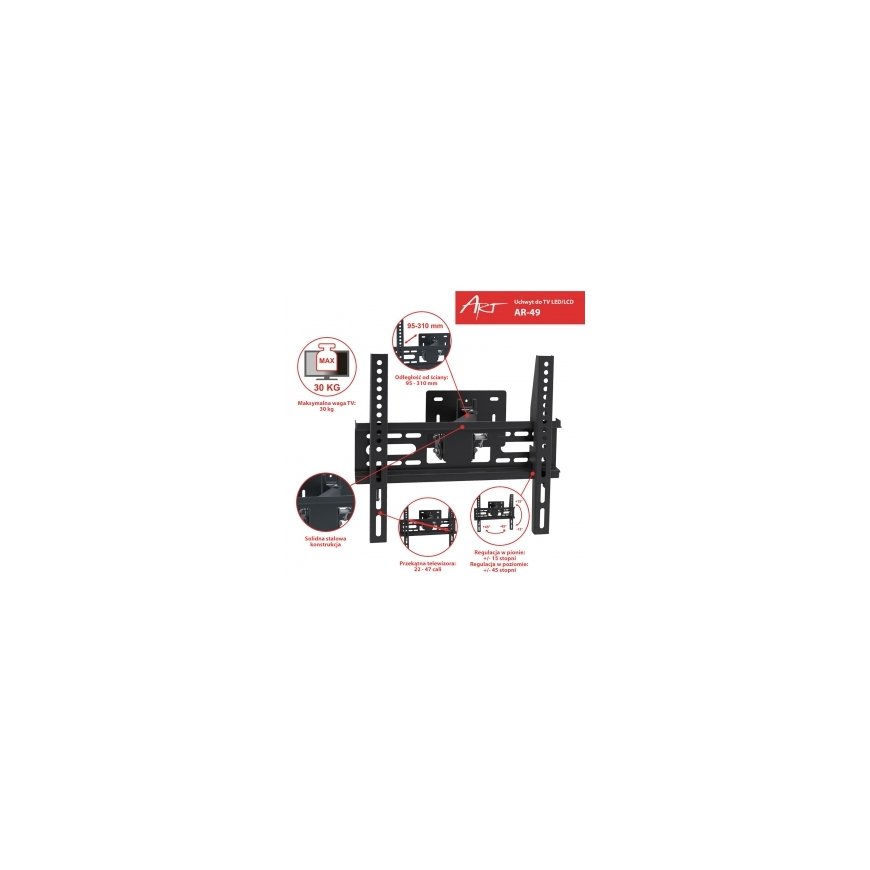 ART RAMT AR-49 TV-kiinnike – 4