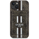 Guess 4G Stripes with Magsafe Apple iPhone 15 case brown Guess 4G Stripes with Magsafe Apple iPhone 15 case brown