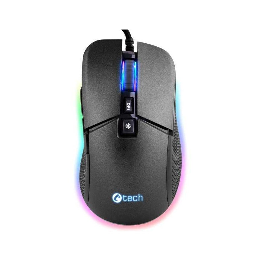 C-TECH gaming mouse Dawn, casual games, 6400 DPI, RGB lighting, USB – 3