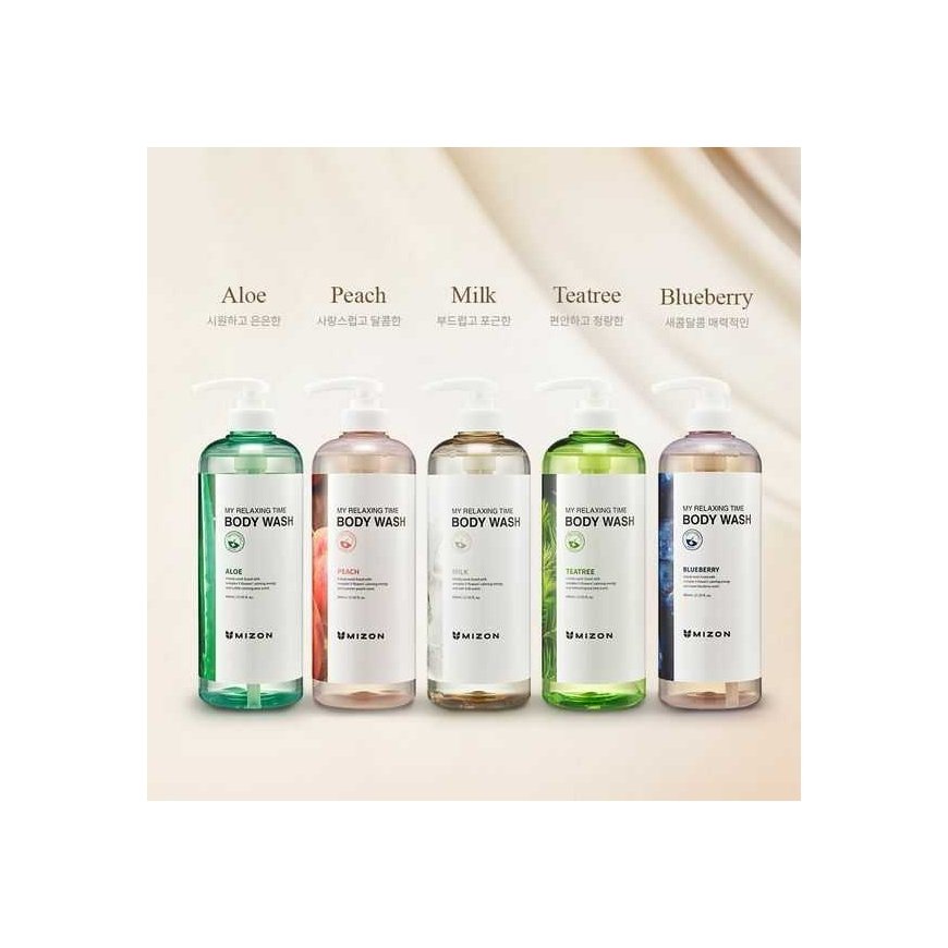 Mizon My Relaxing Time Body Wash Lovely Peach, 800 ml – 4