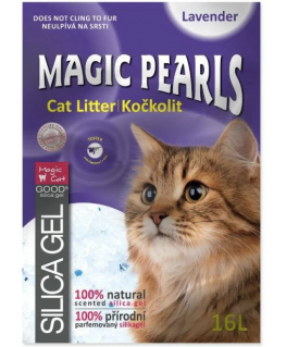 Silicone sand for cat toilet : MAGIC PEARLS Lavender 16 L