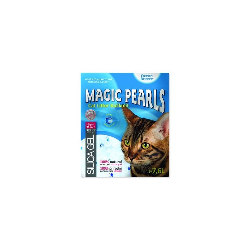 Silicone sand for cat toilet : MAGIC PEARLS Ocean Breeze 7.6 L