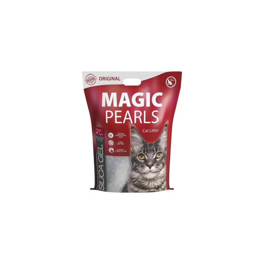 Silicone sand for cat toilet : MAGIC PEARLS Original 16 L